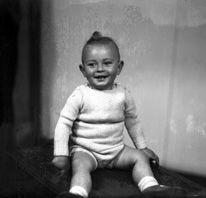 Baby Webster. Damaged plate.