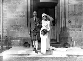 Hamish Paterson (1904-1982), Chartered Architect based at 17 Queensgate, Inverness, married Florence Margaret Ross (1909-1987) in 1940. (see also 24194a and 24194b). Hamish had a twin brother called Hector Paterson (see image ref: 37284). Hamish was the son of famous photographer Andrew Paterson (1877-1948). 
