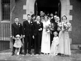 Smith - Barclay bridal. Baptist Church, 2nd January 1943, Inverness.