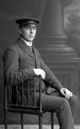 William David Malcolm. Born c1880 and died in 1952 aged 72. He was a hired horse and cab driver for Macrae & Dick, and the driver for Doctor John Wilson Black of 46 Academy Street. It was Doctor George England Kerr who owned the first car in Inverness, but Doctor Black was not to be outdone. He sent William Malcolm to Glasgow for driving lessons, bought a car, and Malcolm became his personal chauffeur. William Malcolm married Catherine W. McMillan (c1907-1992). 