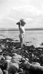 George Maclennan (1920-2001) on the beach at North Kessock c1924. He was a nephew of the famous photographer Andrew Paterson (1877-1948). #