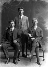 Mr Alex Mackenzie, shepherd (on the right), Balloch, Oykell, by Lairg.      