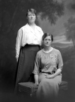 Miss E. Jack, Toberchurn, Conon Bridge (standing). See also ref: 24809.  