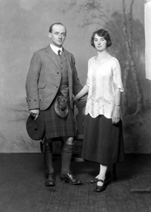 Mr Mackenzie, School House, Balnain, Inverness. Woman also appears in 25177a.