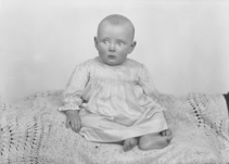 Grant, baby on table.