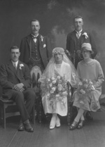 Bridal group, featuring male twins.#