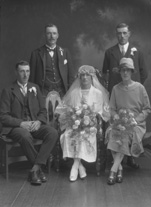 Bridal group, featuring male twins.#