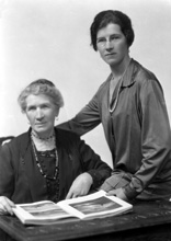 Mrs Ross with Miss Ross. (See also ref: 26026a/b/c).