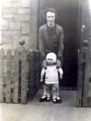 Mrs Hay, 29 India Street, Inverness (now called Cliffden Cottage). February 1927. Original photo to be worked on to isolate the child. See 26385b/c.