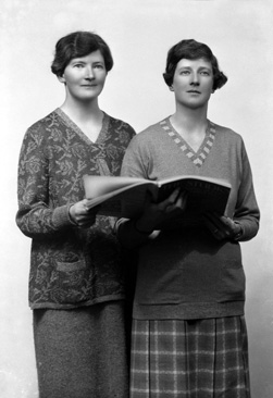 Miss Burgess (on right).