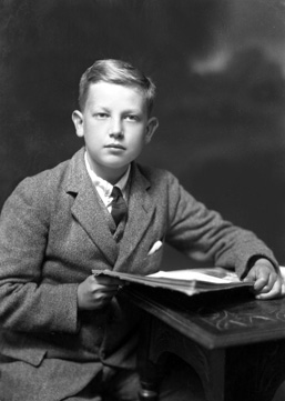 Young boy reading.#