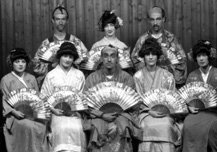 November 1927 production of 'The Geisha,' the story of a Japanese tea-house performed by the Northern Amateur Operatic Society. In the advert it was noted that prices would be increased for this attraction due to the lavish expense of the production (over ?200), in aid of the Queen Victoria Jubilee Institute for Nurses. #