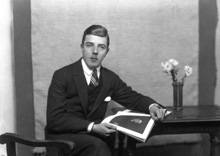 Young man seated, Dec 1927. # 