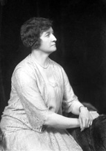 Woman profile, seated. #