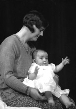 Mrs Whitelaw and child. 