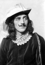 Theatrical actor dressed in costume. #