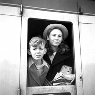 Patricia and Lawrence Mayhew at Inverness Station.  