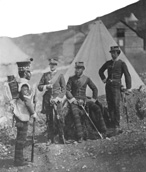 Officers of the 71st Highlanders, Sebastopol 1856. Copy with blocking.*