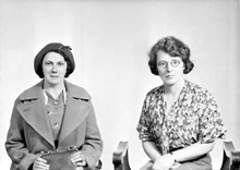 Miss A. MacMillan, on right. (Reference code for the woman on left is 31315). 