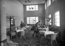 Palace Cinema restaurant, Huntly Street, Inverness. Opened 21st November 1938 with 'Hard to Get' starring Dick Powell, after a ceremony performed by Provost Hugh Mackenzie. The Palace once seated 1,023 patrons. It closed in 1963 and became a bingo hall until it was finally demolished in 2010. *