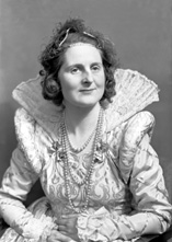 Miss Farquhar, 3 Victoria Terrace, Inverness, in Elizabethan costume.