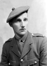 2nd Lt Davidson, Cameron Highlanders. (HMFG) 