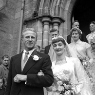 Roma Conn - Joe Morris bridal, Crown Church,  Inverness. 