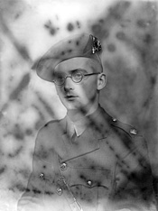 Lt Morrison, Seaforth Highlanders. Damaged negative. 