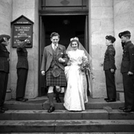 Lewis Owen Nairn - Sheila Margaret Third wedding, 5th February 1958, West Parish Church, Huntly Street.