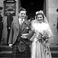 Lewis Owen Nairn - Sheila Margaret Third wedding, 5th February 1958, West Parish Church, Huntly Street.