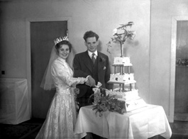 Lewis Owen Nairn - Sheila Margaret Third wedding, 5th February 1958, West Parish Church, Huntly Street.