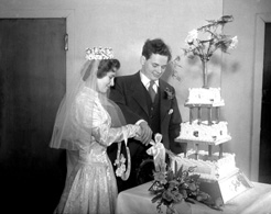 Lewis Owen Nairn - Sheila Margaret Third wedding, 5th February 1958, West Parish Church, Huntly Street.