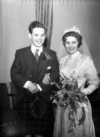 Lewis Owen Nairn - Sheila Margaret Third wedding, 5th February 1958, West Parish Church, Huntly Street.