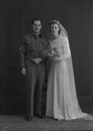 Married couple, bridal. Knocknagael written on envelope.#