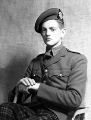 Lt Laughton, Cameron Highlanders. (HMFG) 