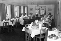 Washington Hotel, Nairn. Dining area. Situated on Seafield Street its heydey was in the 1950s-60s. The building has now been turned into flats. *