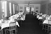Washington Hotel, Nairn. Dining area. Situated on Seafield Street its heydey was in the 1950s-60s. The building has now been turned into flats. *