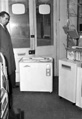 Interior of Mason's on Eastgate, featuring washing machines and boxes of Daz.* 