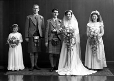 Robert Grant and Mary Barbour, Wyvis Place, Inverness. Early 1950s.