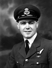 P/O MacPherson. The RAF Navigator badge was adopted in April 1942 when the role of Observer was abolished and split into the two new categories of Navigator and Air Bomber.