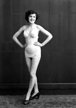 Miss Joan Finlayson. First entered the Miss Inverness beauty competition aged 16 in 1954, losing out to Eileen Williamson. Joan would later win the competition four times. She later became Joan Naismith.