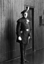 Brigadier Kenneth James Garner Garner-Smith OBE, in the dress of the Royal Company of Archers. He joined the Seaforth Highlanders in 1927 and retired as a Brigadier in 1957. He lived at Aird House, Inverness and was a Burgh Councillor for 11 years. Married Mary Jean Macdonald (1914-2013) on 4th July 1933 at St. Marks Church, London. He died in 1994. Parents of Mary-Jean, Caroline and Jamie.