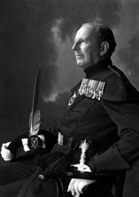 Brigadier Kenneth James Garner Garner-Smith OBE, in the dress of the Royal Company of Archers. He joined the Seaforth Highlanders in 1927 and retired as a Brigadier in 1957. He lived at Aird House, Inverness and was a Burgh Councillor for 11 years. Married Mary Jean Macdonald (1914-2013) on 4th July 1933 at St. Marks Church, London. He died in 1994. Parents of Mary-Jean, Caroline and Jamie. 