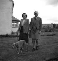 Brigadier Kenneth James Garner Garner-Smith OBE. He joined the Seaforth Highlanders in 1927 and retired as a Brigadier in 1957. He lived at Aird House, Inverness and was a Burgh Councillor for 11 years. Married Mary Jean Macdonald (1914-2013) on 4th July 1933 at St. Marks Church, London. He died in 1994. Parents of Mary-Jean, Caroline and Jamie.