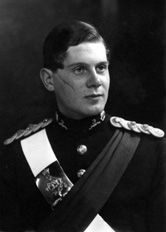 Lieutenant John C.O.R Hopkinson photographed in about 1956 as Adjutant of the Seaforth Highlanders Depot at Fort George. He later commanded 1st Battalion Queen's Own Highlanders 1972-74, and was Colonel of the Regiment 1983-94. On retiring as a Major General in 1984 he was awarded the CB and became Director of the British Field Sports Society.