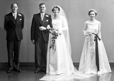 Wedding of Douglas and Dorothy Mackintosh, Dochfour Drive, Inverness. Bridal.