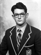 Mr James Murray, Broadstone Park, Inverness. Wearing Prefect badge and Inverness Royal Academy uniform. See also 45828c/d. 