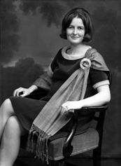 Mrs Miesegaes, Aird Cottage. She is wearing the MacDonald clan badge. (See also 47441a/e).