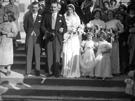 Wedding, outside church. #