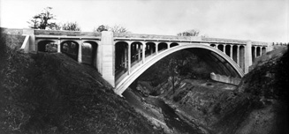 Dunglass Road Bridge at Cockburns Path in the Scottish Borders, built in 1932. *